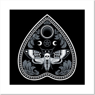 Deaths Head Moth - Goth Grunge Witchcore - Planchette Posters and Art